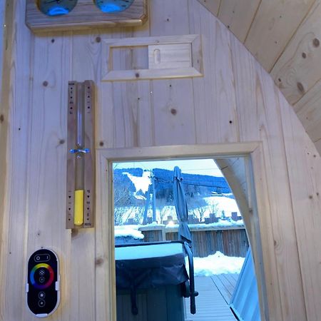 Au-Doux-Altic Chalet Romantique Avec Jacuzzi Et Sauna Métabief Buitenkant foto