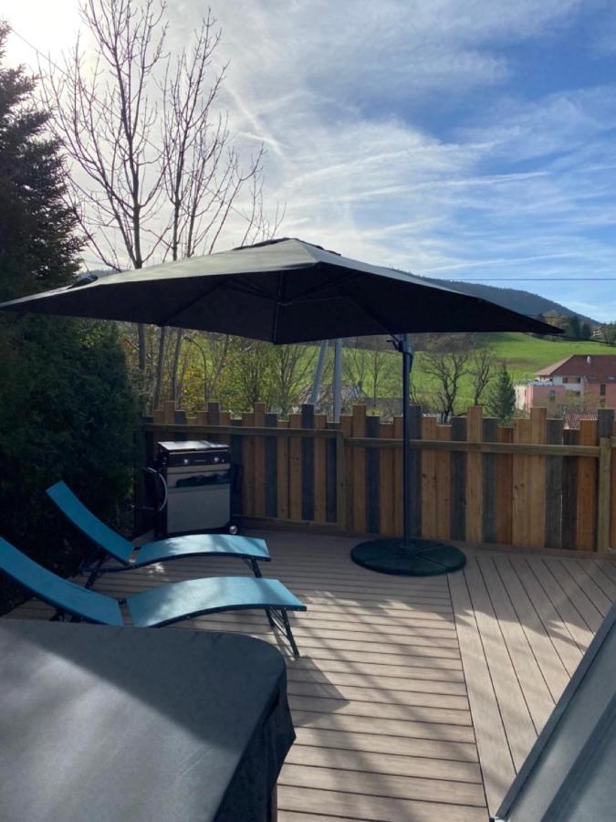 Au-Doux-Altic Chalet Romantique Avec Jacuzzi Et Sauna Métabief Buitenkant foto